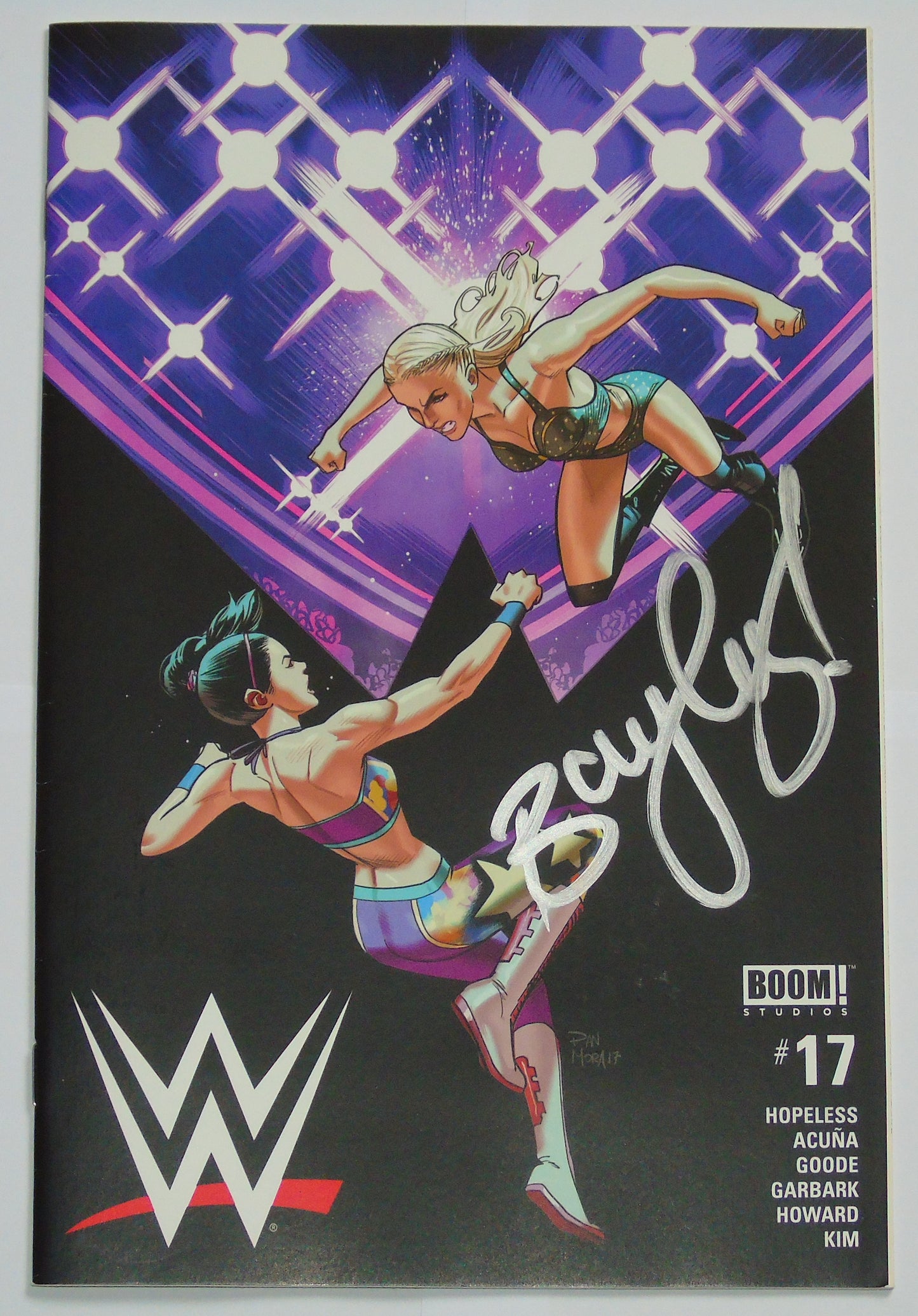 Bayley Signed WWE BOOM! Studios Comic