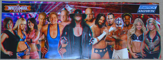 WWE Raw Smackdown Wrestlemania XXVI Wrestling 3D Poster