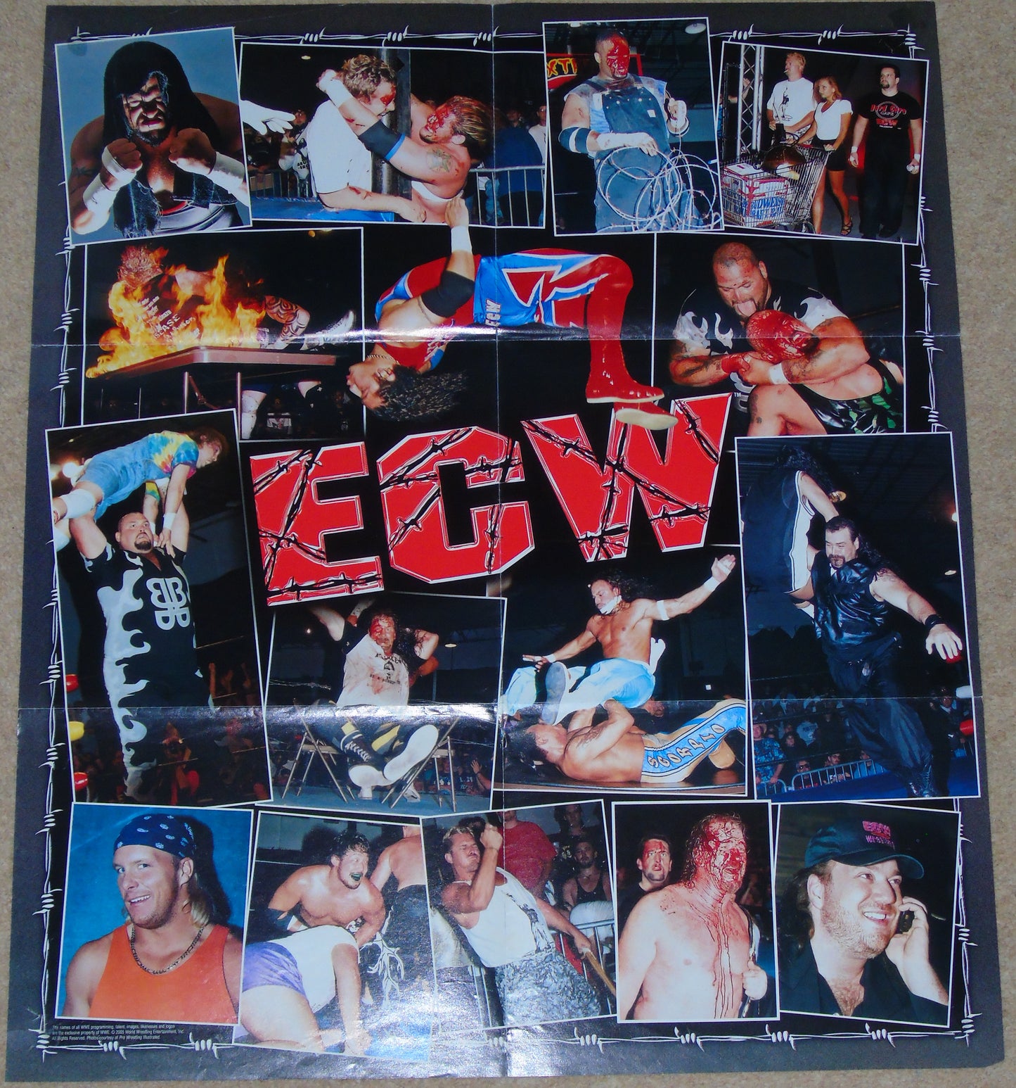 ECW Official Wrestling Magazine Poster