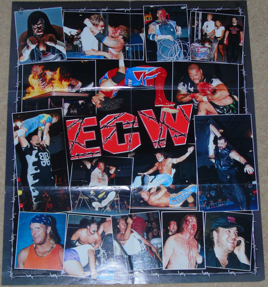 ECW Official Wrestling Magazine Poster