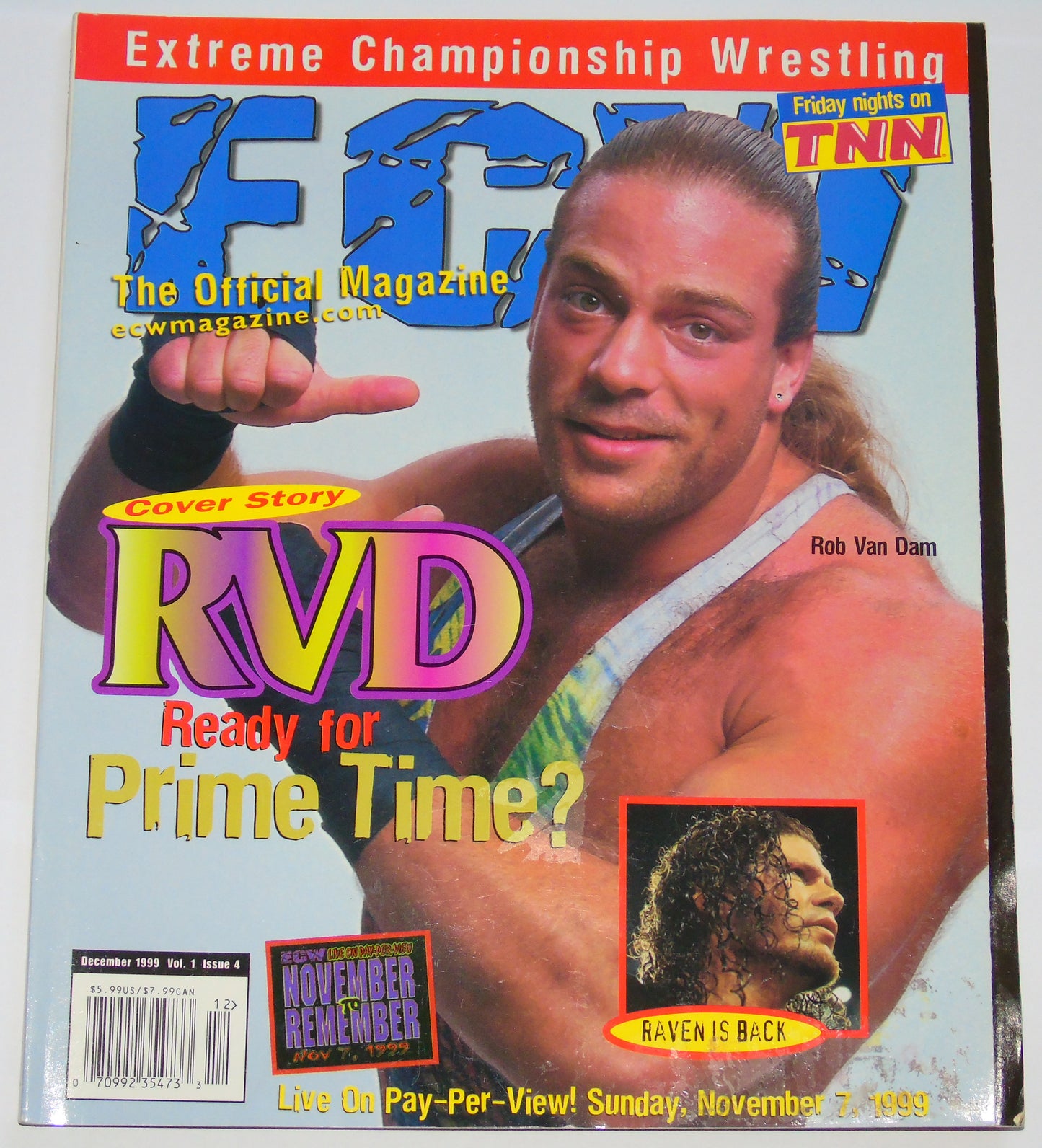 ECW Wrestling Magazine Issue 4 (read for condition)