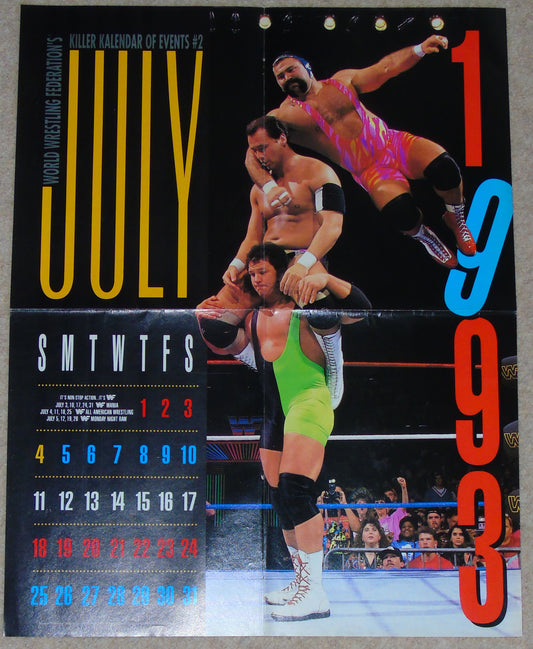 The Steiner Brothers Official WWF Killer Kalendar Magazine Poster