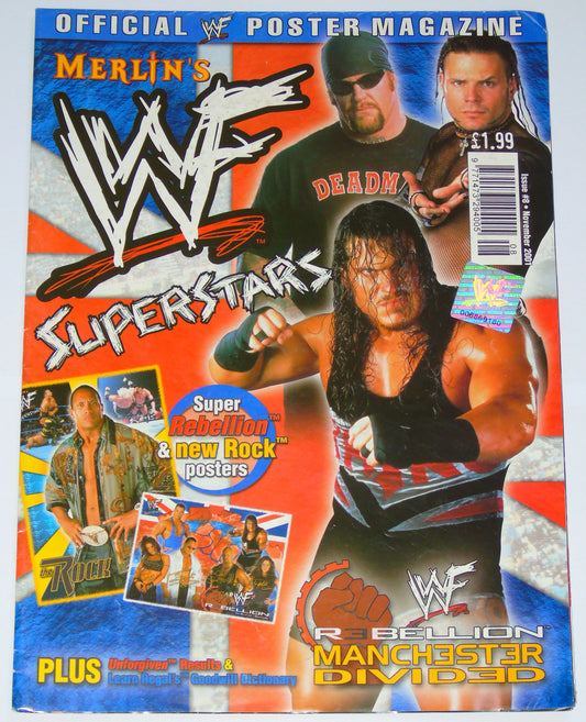 WWF Superstars Merlin Wrestling Poster Magazine Special Issue 8
