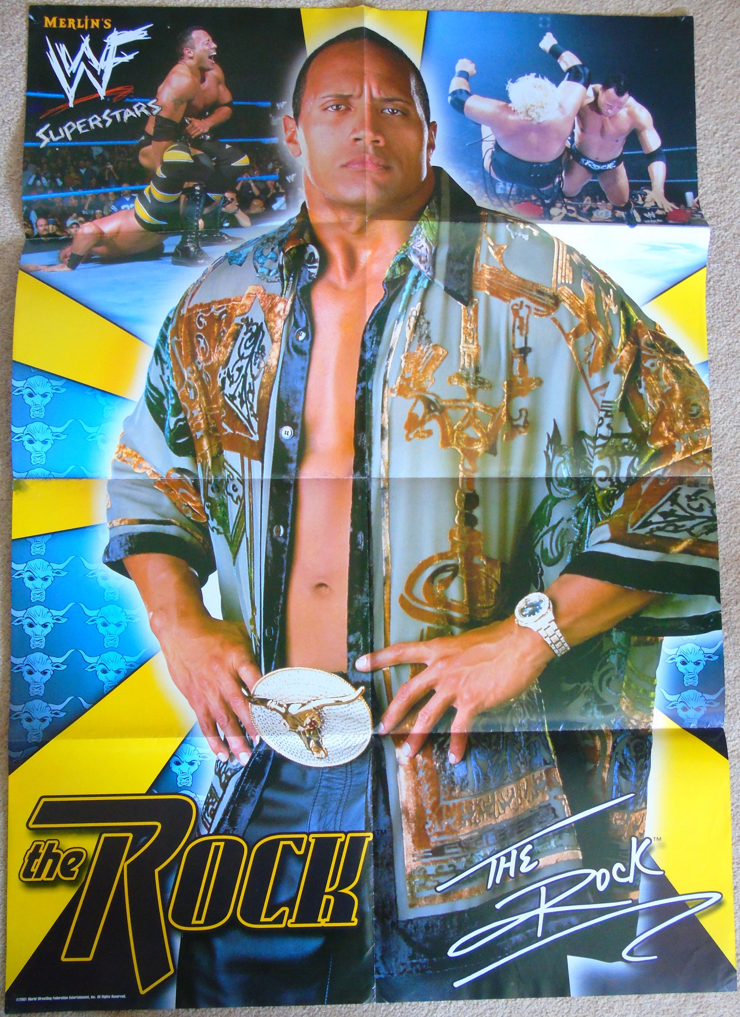 WWF Superstars Merlin Wrestling Poster Magazine Special Issue 8
