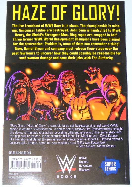 WWE Superstars Haze Of Glory Super Genius Wrestling Graphic Novel