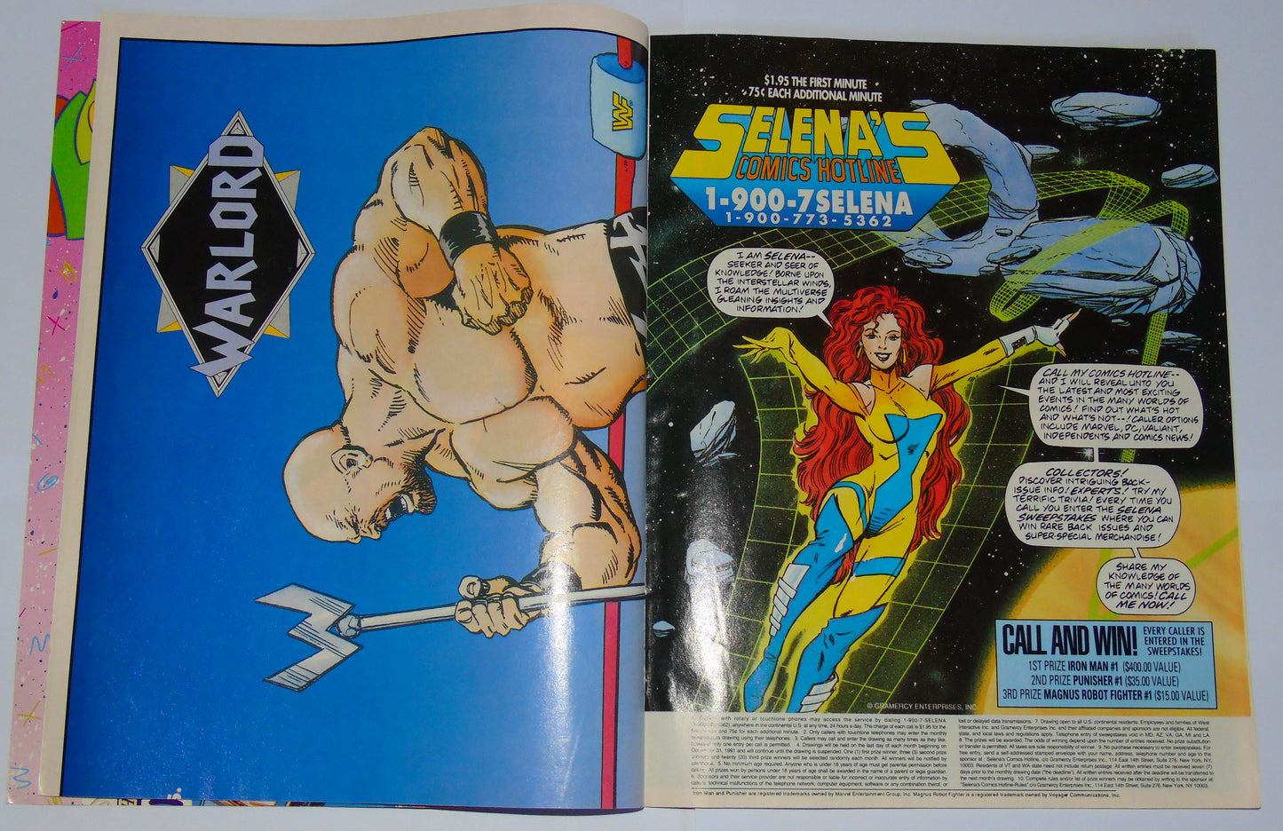 WWF Wrestling Battlemania Comic Complete Set Issues 1-5 All Complete With Posters