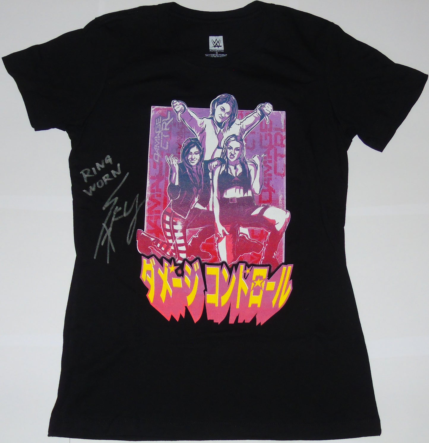 Iyo Sky Ring Worn & Signed Damage CTRL WWE Wrestling T-Shirt