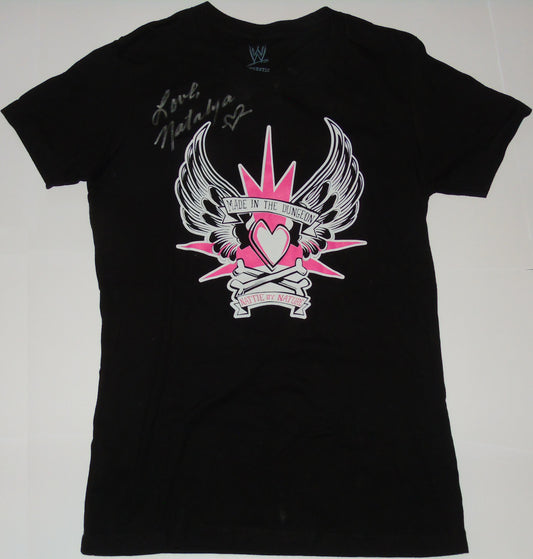 Natalya Ring Worn & Signed WWE Wrestling T-Shirt
