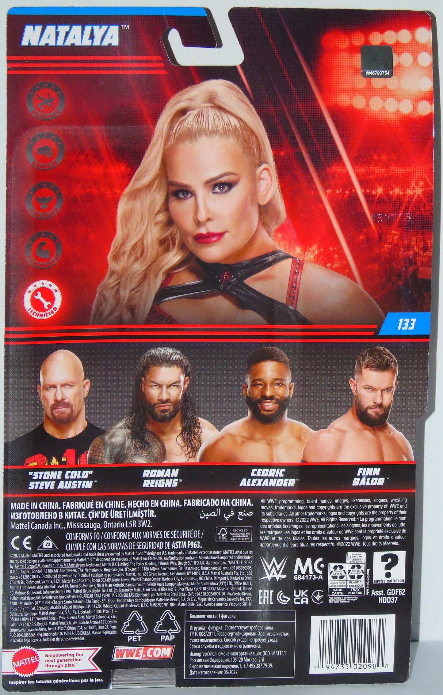 Natalya WWE Mattel Signed Figure