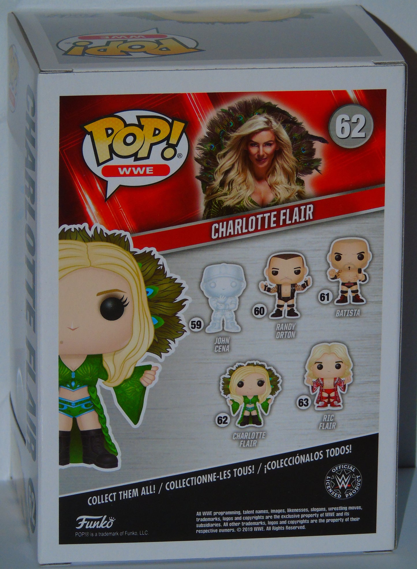 Charlotte Flair WWE Funko Pop! Vinyl Signed Figure Blue Outfit Version