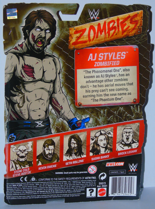 AJ Styles WWE Mattel Zombies Figure