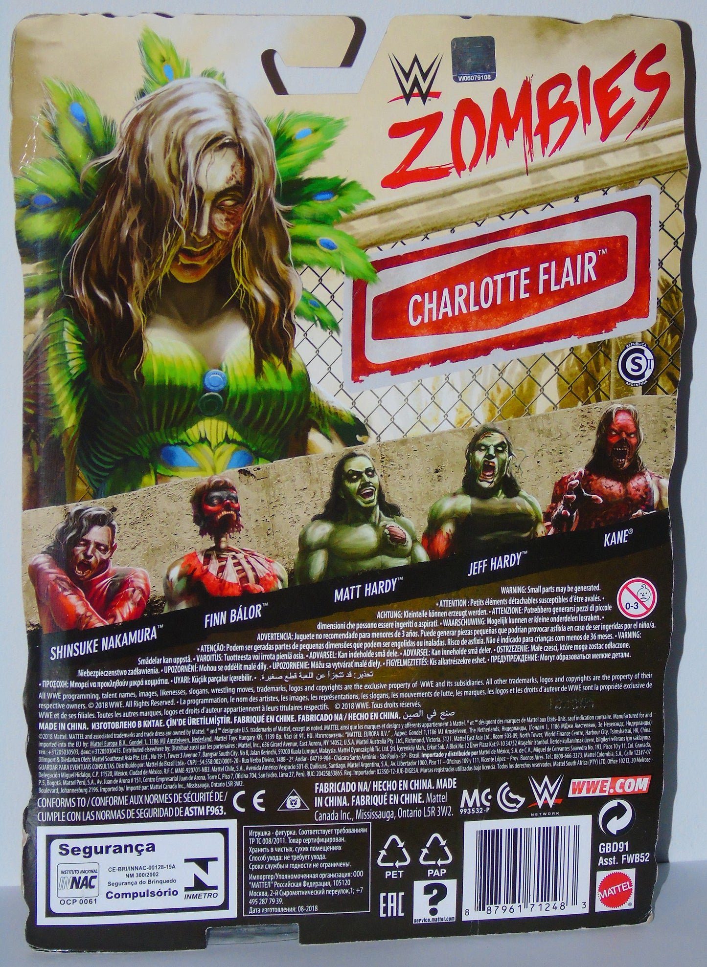 Charlotte Flair WWE Mattel Zombies Signed Figure