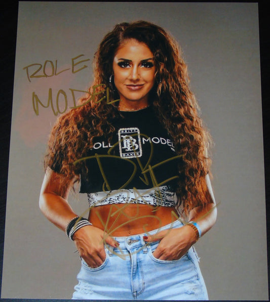 Dr. Britt Baker AEW Signed Photo