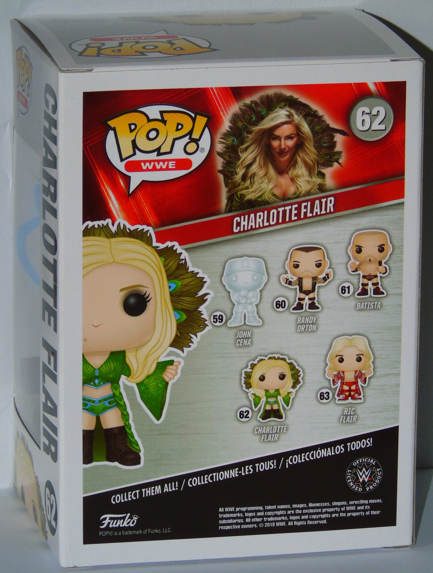 Charlotte Flair WWE Funko Pop! Vinyl Signed Figure Green Outfit Version