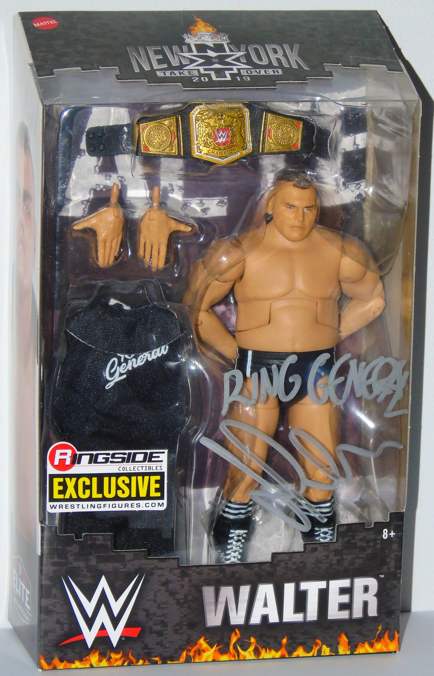 Walter/Gunther WWE NXT Mattel Elite Ringside Collectibles Exclusive Signed Figure