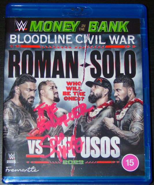 Solo Sikoa WWE Signed Money In The Bank Blu Ray