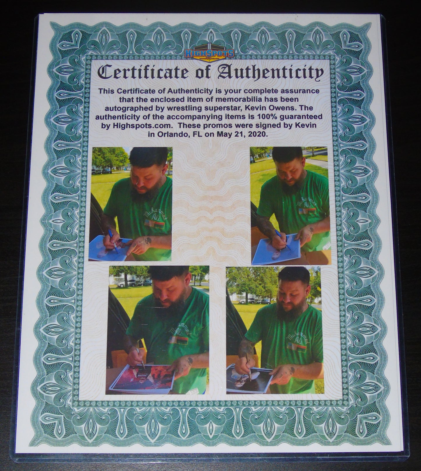 Kevin Owens WWE Signed Photo