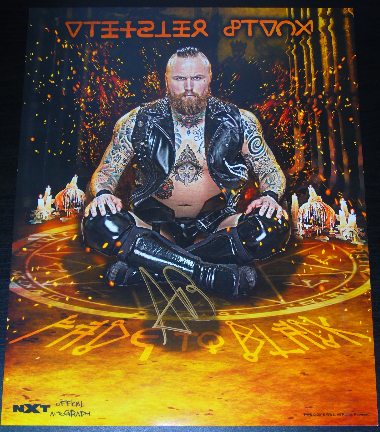 Aleister Black NXT WWE Signed Poster