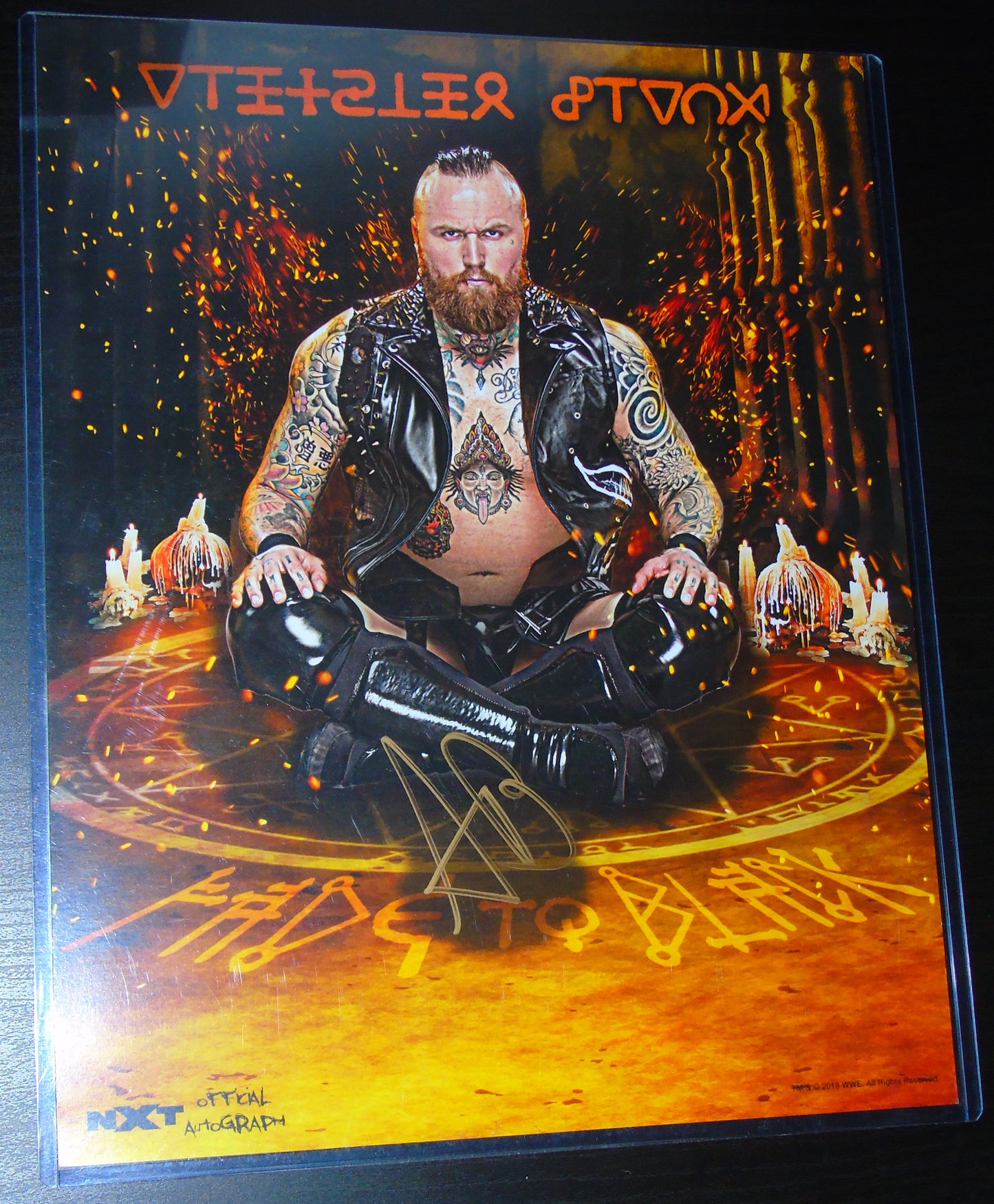 Aleister Black NXT WWE Signed Poster
