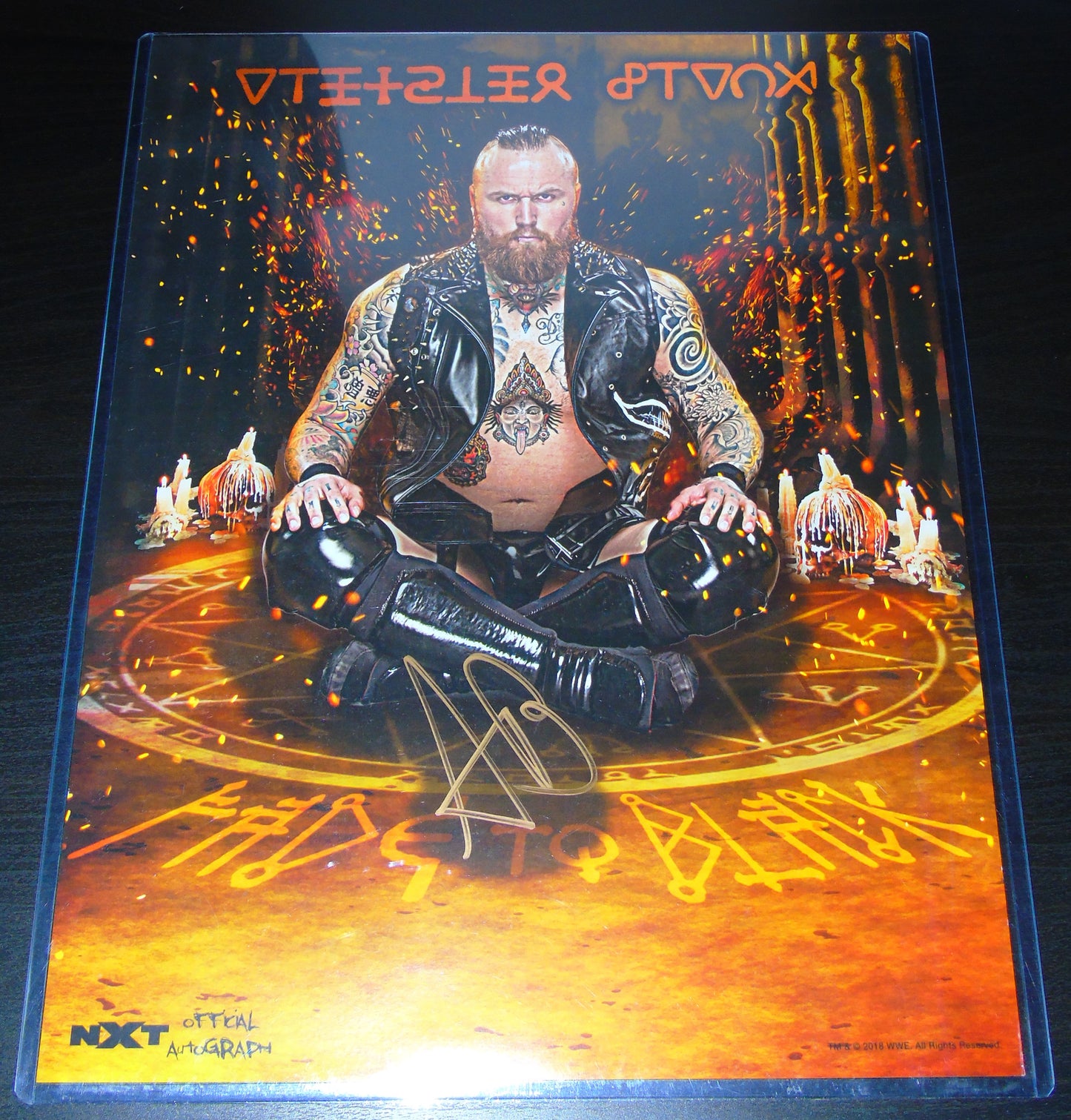 Aleister Black NXT WWE Signed Poster