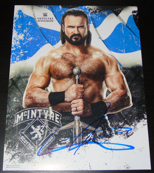 Drew McIntyre WWE Event Exclusive Signed Poster