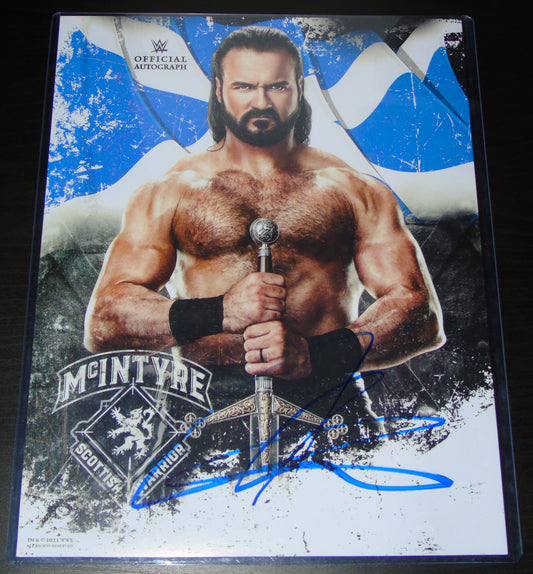 Drew McIntyre WWE Event Exclusive Signed Poster