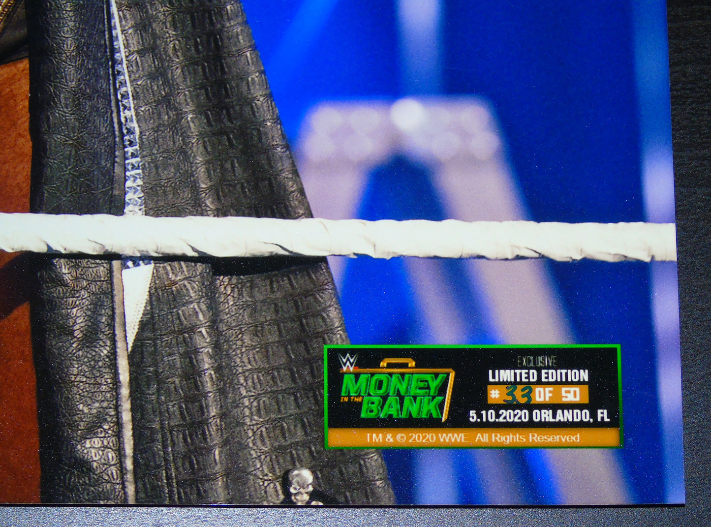 Drew McIntyre WWE Signed MITB 2020 Poster