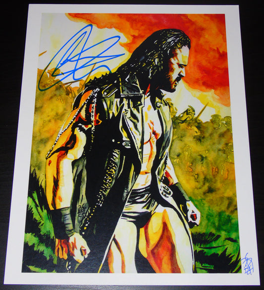 WWE Drew McIntyre Signed Rob Schamberger Poster