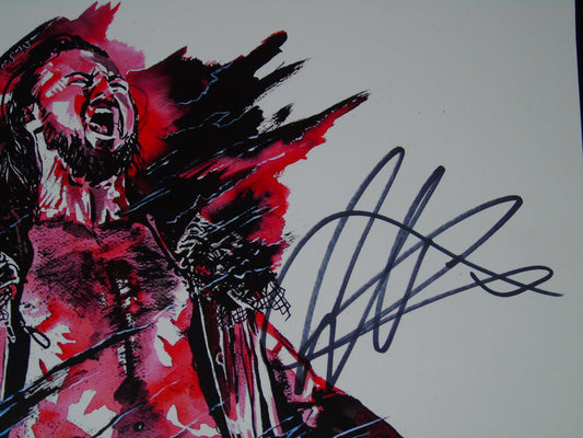 WWE Drew McIntyre Signed Rob Schamberger Poster