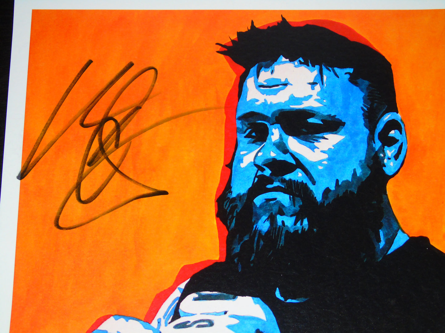 WWE Kevin Owens Signed Rob Schamberger Poster