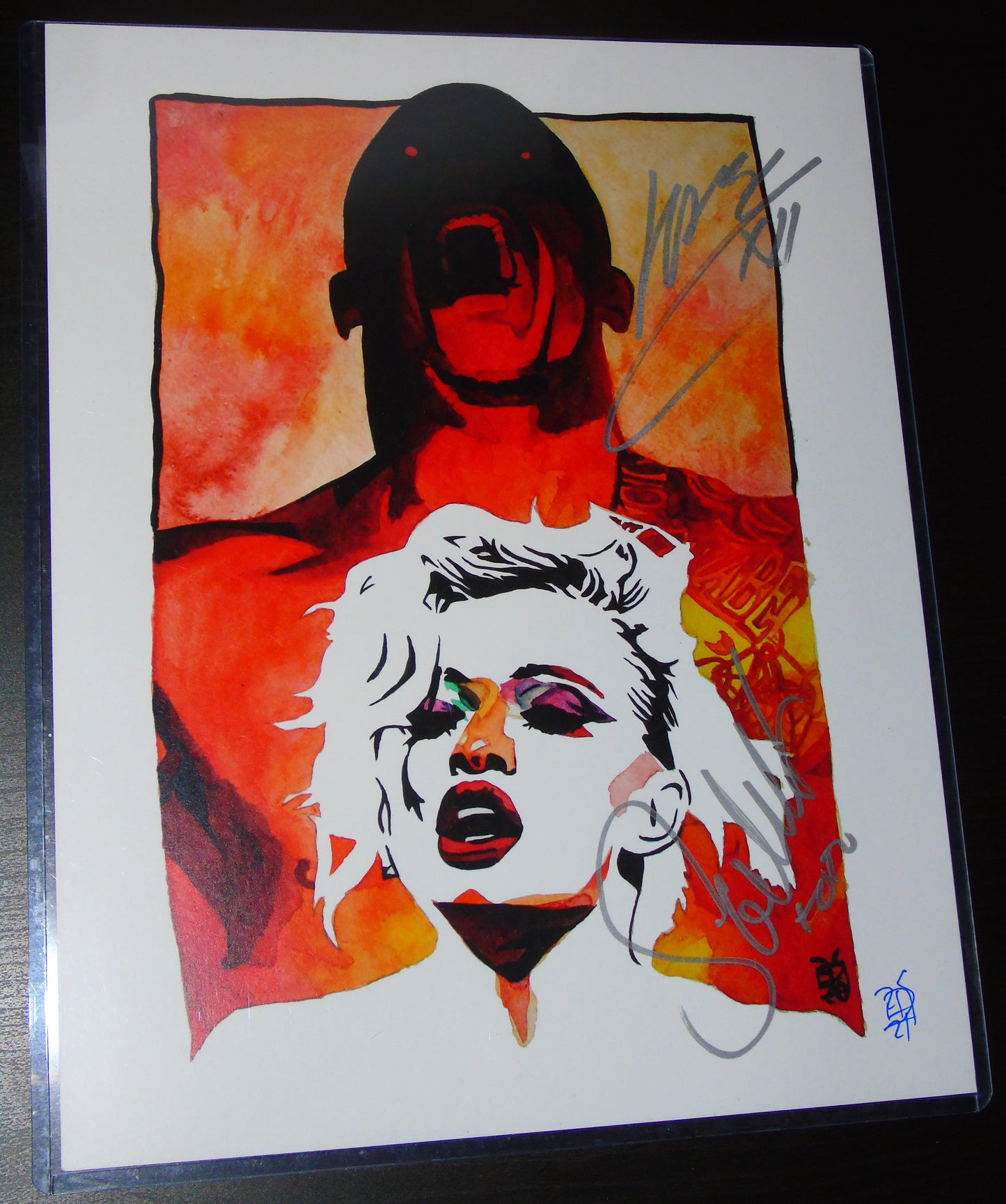 WWE Karrion Kross & Scarlett Signed Rob Schamberger Poster