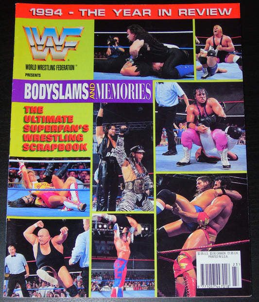 WWF Magazine 1994 The Year In Review Bodyslams & Memories