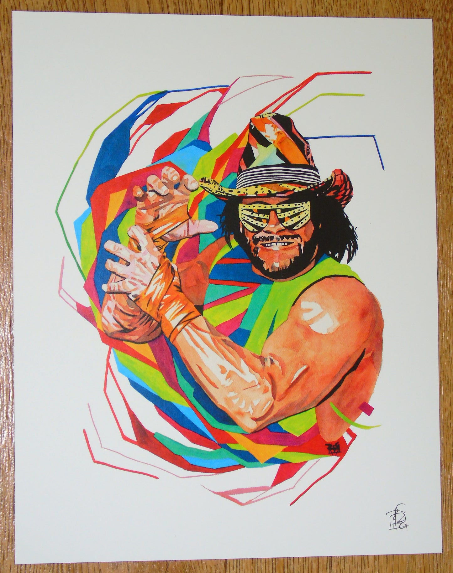 WWF/WWE MACHO MAN RANDY SAVAGE ROB SCHAMBERGER POSTER