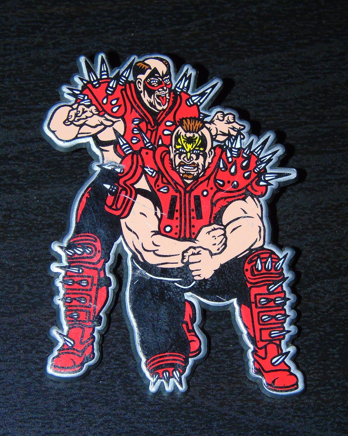 Legion Of Doom WWF Wrestling Official Pin Badge Brooch