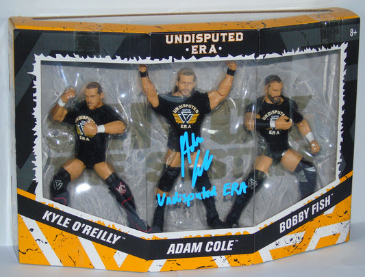 Adam Cole Signed NXT/WWE Mattel Elite Undisputed Era Triple Set Wrestling Figures