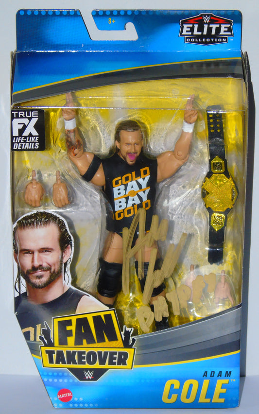Adam Cole Signed NXT/WWE Mattel Elite Fan Takeover Wrestling Figure