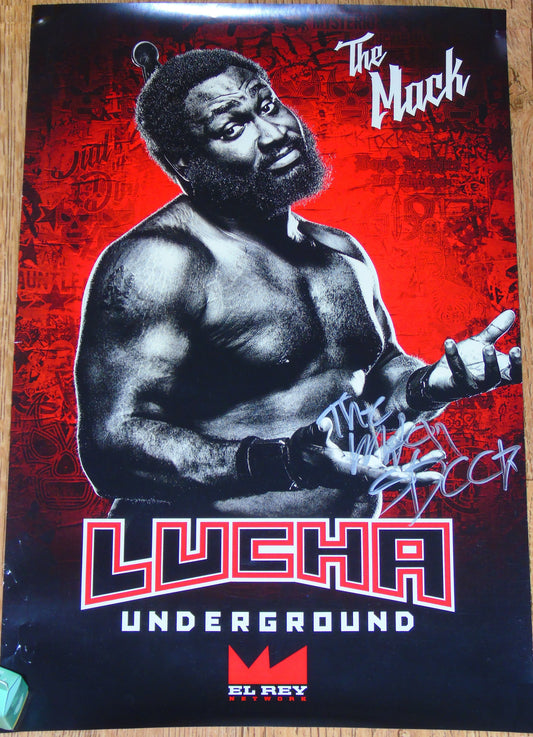 The Mack Signed Lucha Underground Wrestling Poster