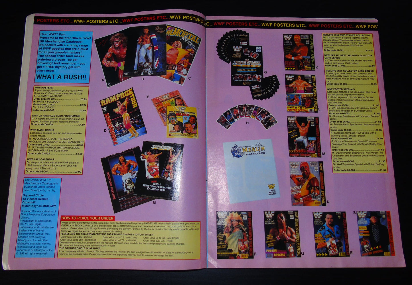 WWF Merlin Sticker Album 1991 Ccomplete