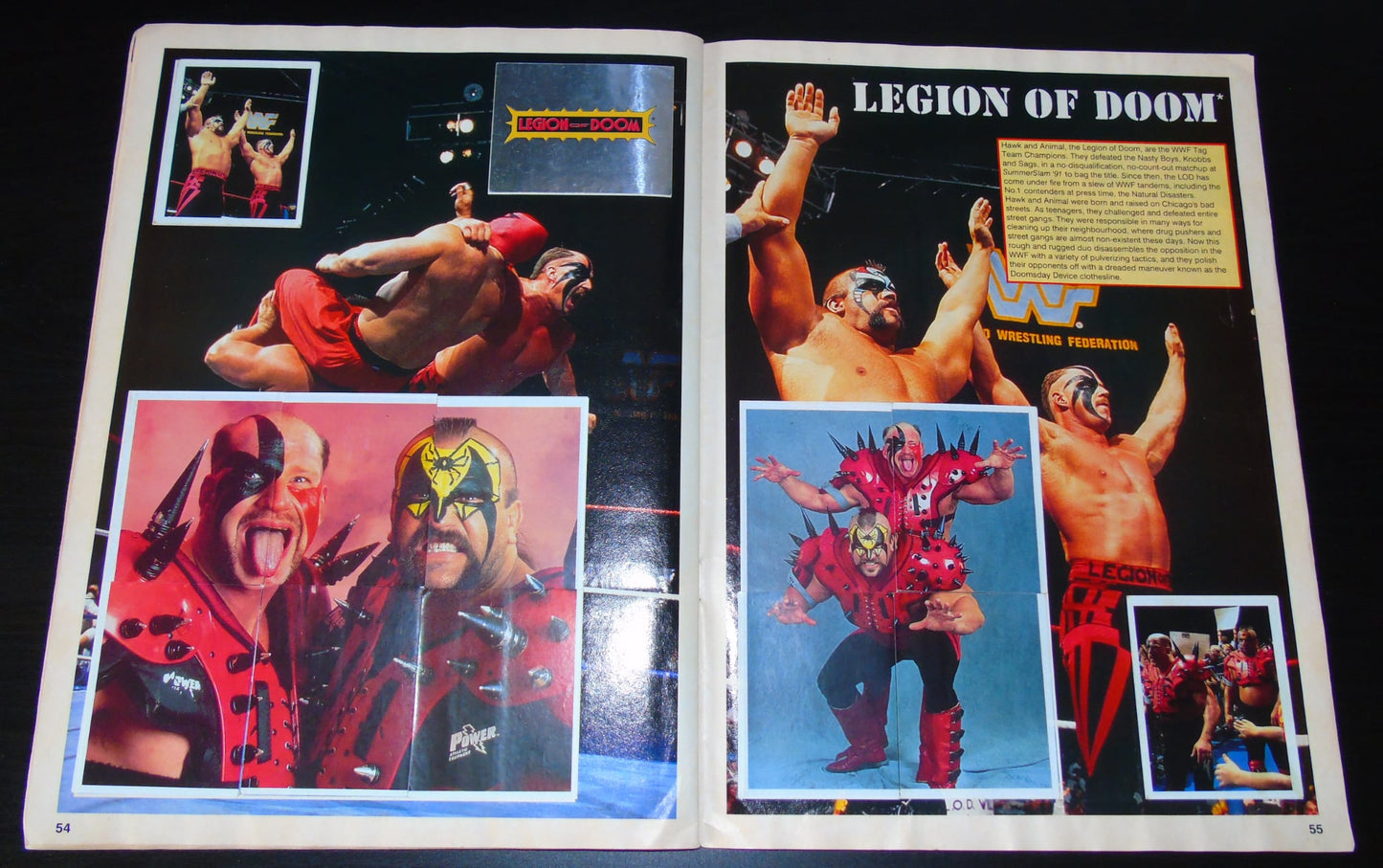 WWF Merlin Sticker Album 1991 Ccomplete