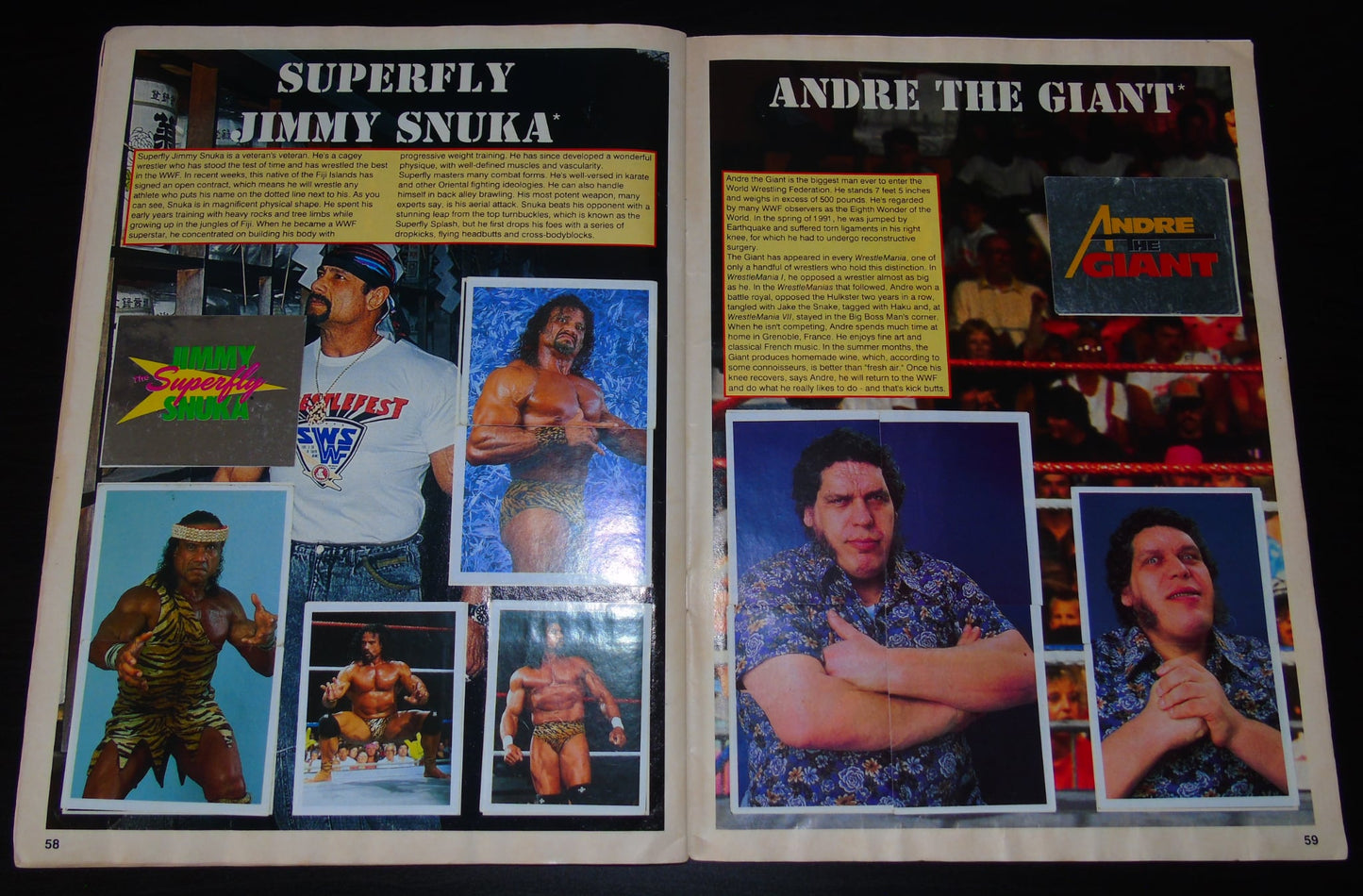 WWF Merlin Sticker Album 1991 Ccomplete
