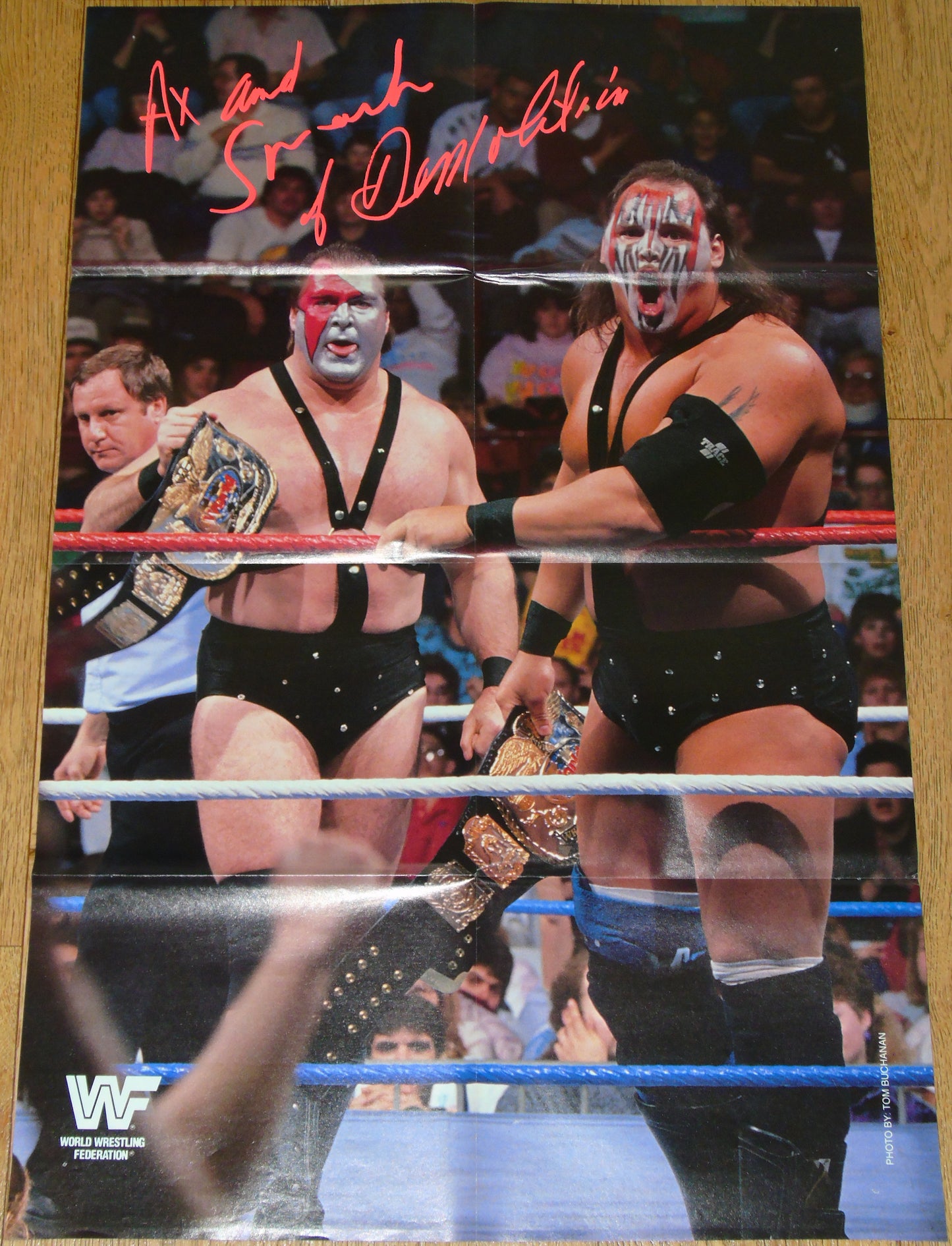 Demolition Ax & Smash Official WWF Wrestling Spotlight Magazine Poster