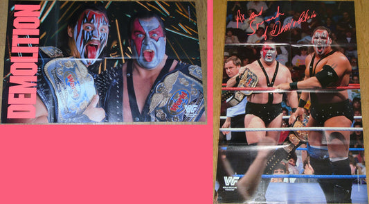 Demolition Ax & Smash Official WWF Wrestling Spotlight Magazine Poster