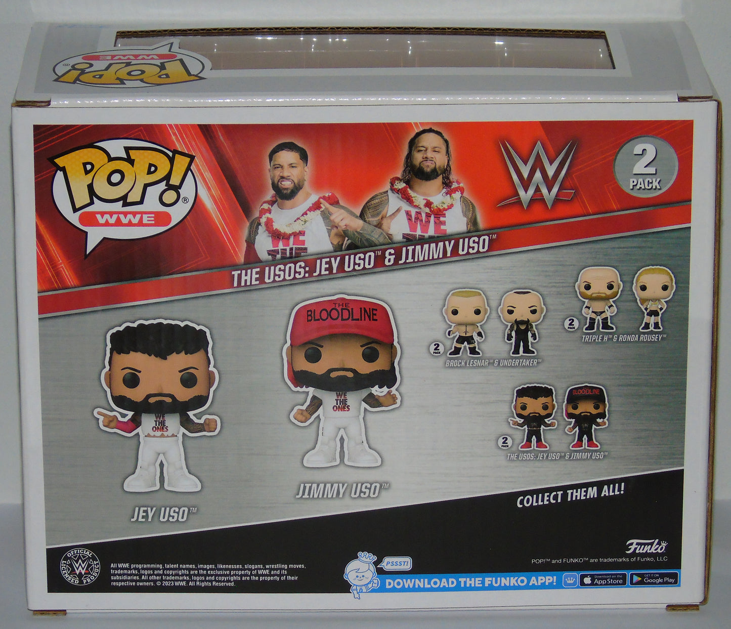 The Uso's Jey & Jimmy Uso Funko WWE Pop! Vinyl Figure Set