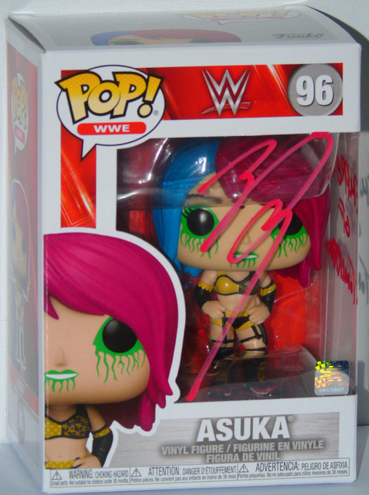 Asuka WWE Funko Pop! Vinyl Signed Figure With Inscription