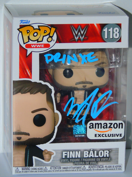Amazon Exclusive Finn Balor Signed Funko WWE Wrestling Pop! Vinyl Figure