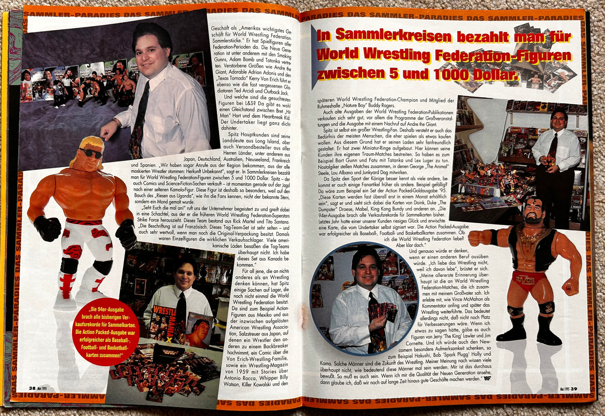 WWF Wrestling Germany Magazine May 1995 With Poster