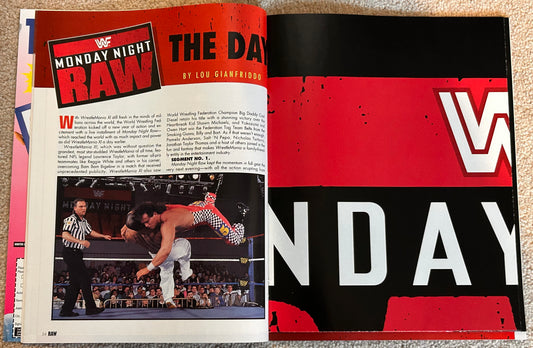 WWF The Best Of Monday Night Raw Magazine w/Poster