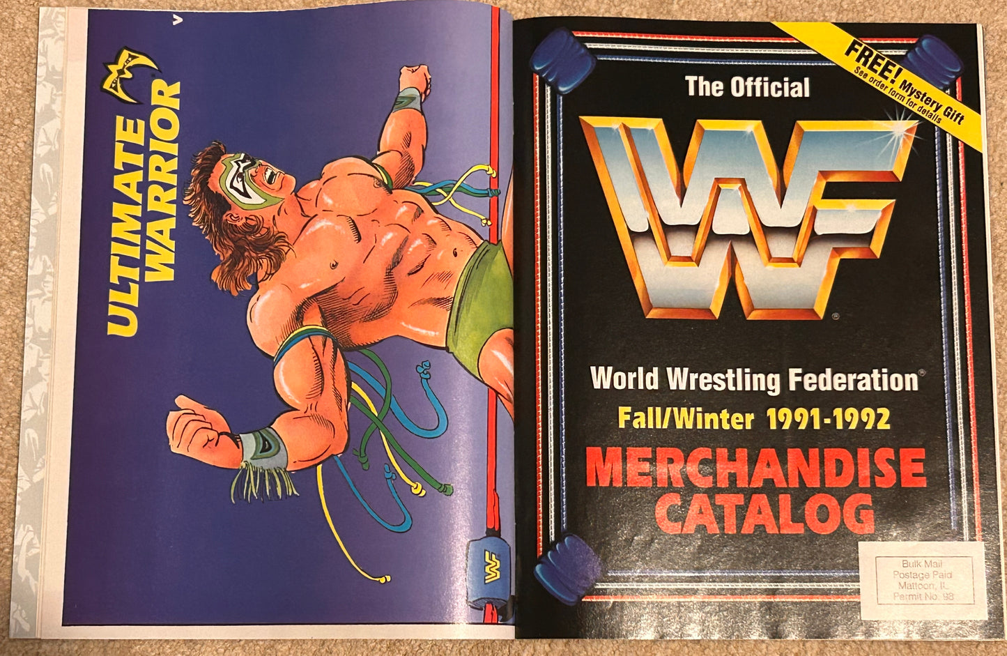 WWF Battlemania Comic Issue 1 w/Posters