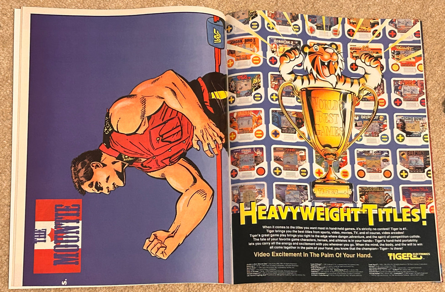 WWF Battlemania Comic Issue 2 w/Posters
