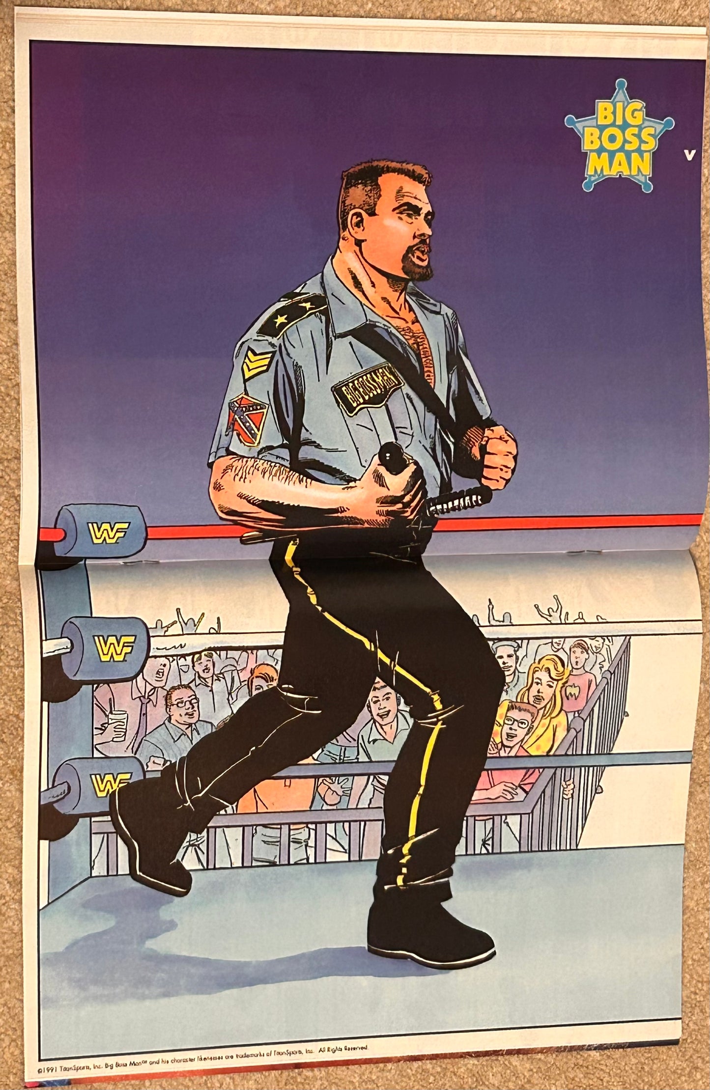 WWF Battlemania Comic Issue 2 w/Posters